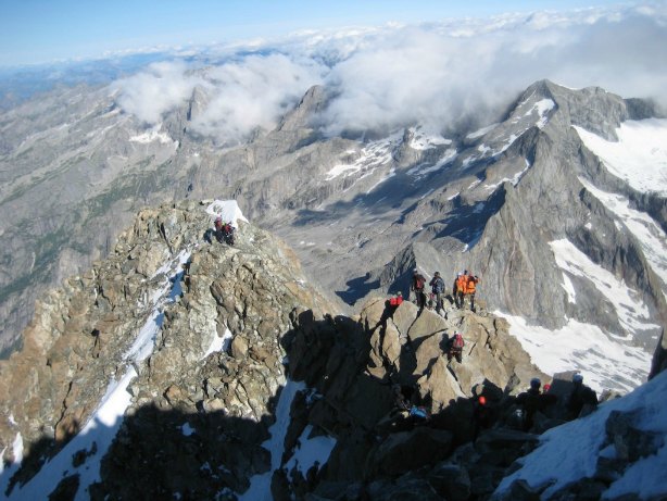 La cresta da arrampicare per scalata Monte Disgrazia (foto CAI SONDRIO)