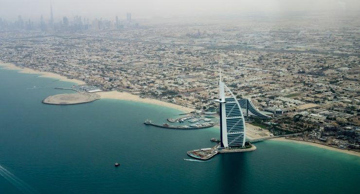 Dubai panorama dall'alto