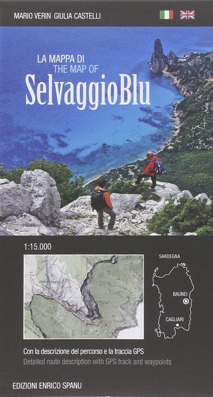 trekking Sardegna mappa selvaggio blu