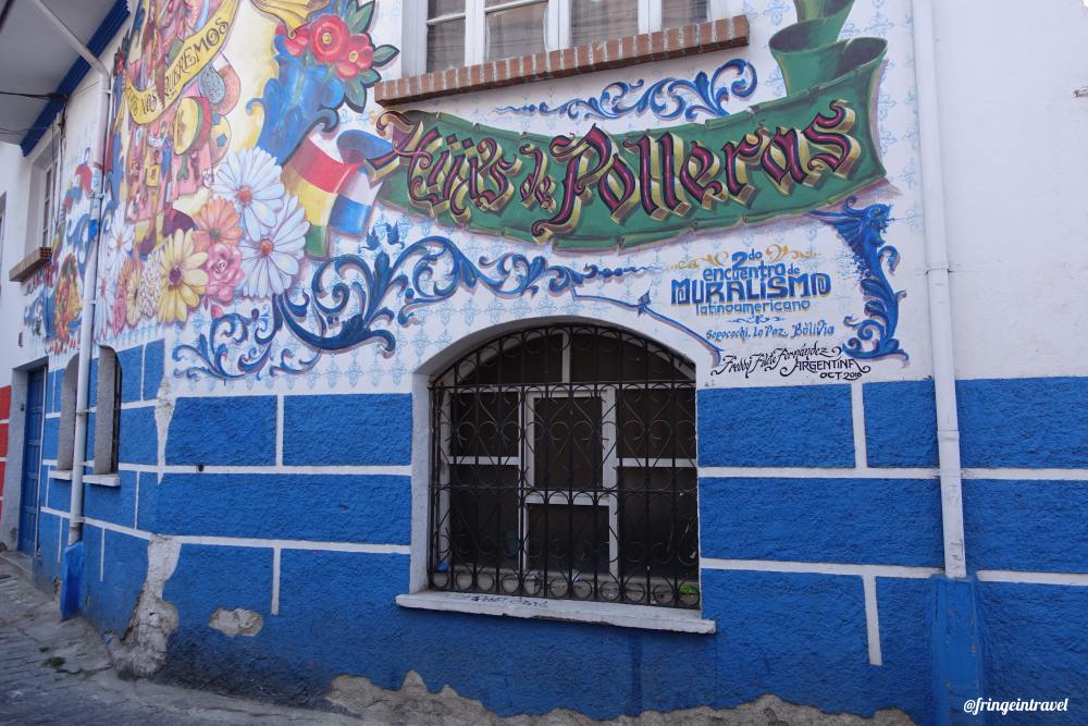 come visitare la Bolivia murales la paz
