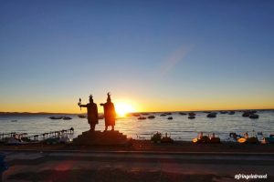 lago titicaca bolivia tramonto